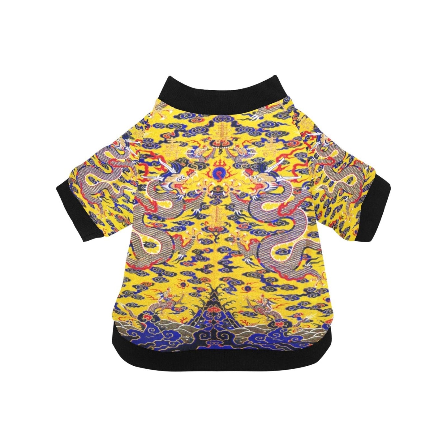 Yellow Imperial Dragon Round Neck Shirt