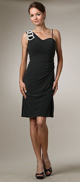 CLEARANCE - Celavie 6031s Black Wedding Guest Dress Elegant (Size XL)
