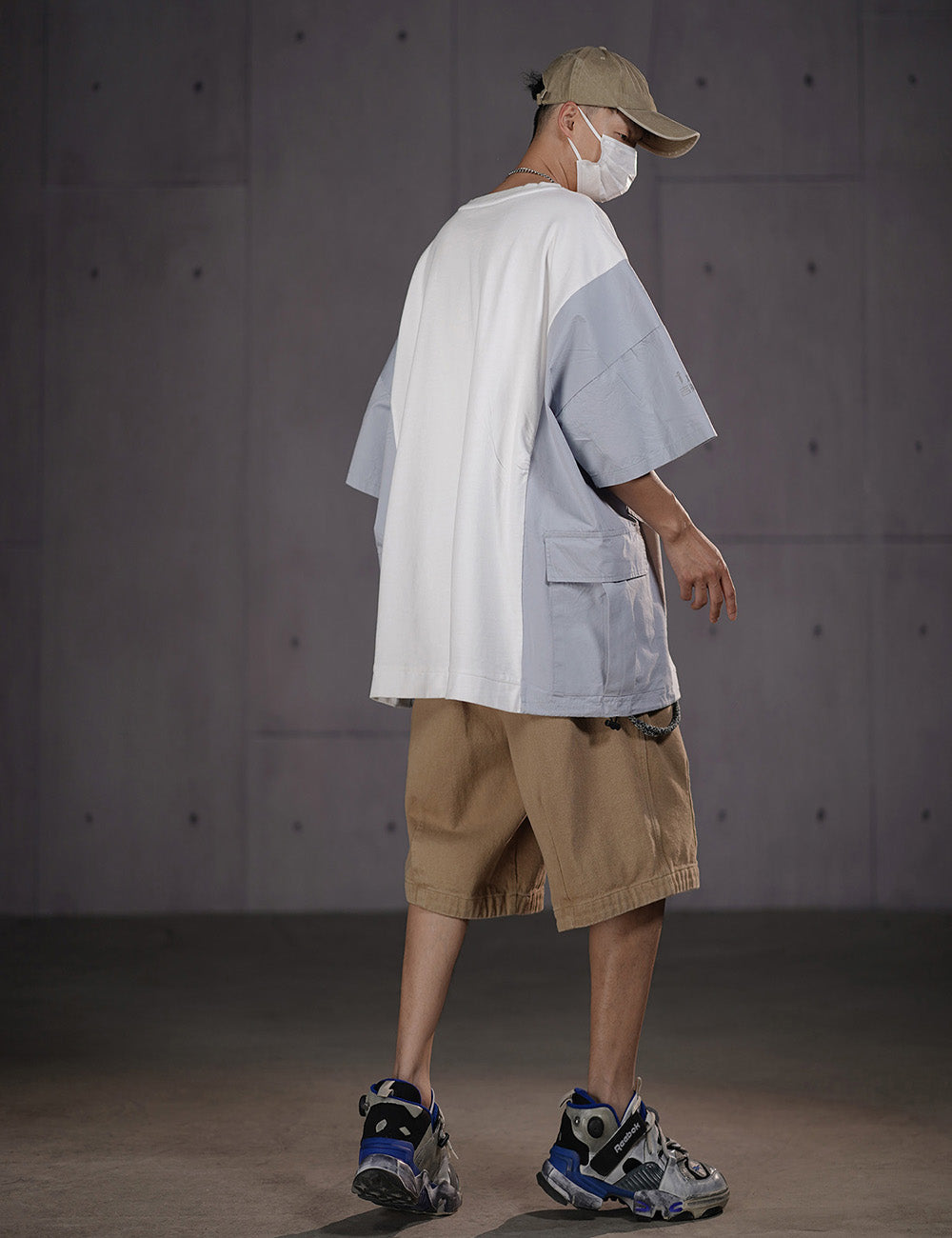 HiT38 Double Patchwork T-shirt I-Tech