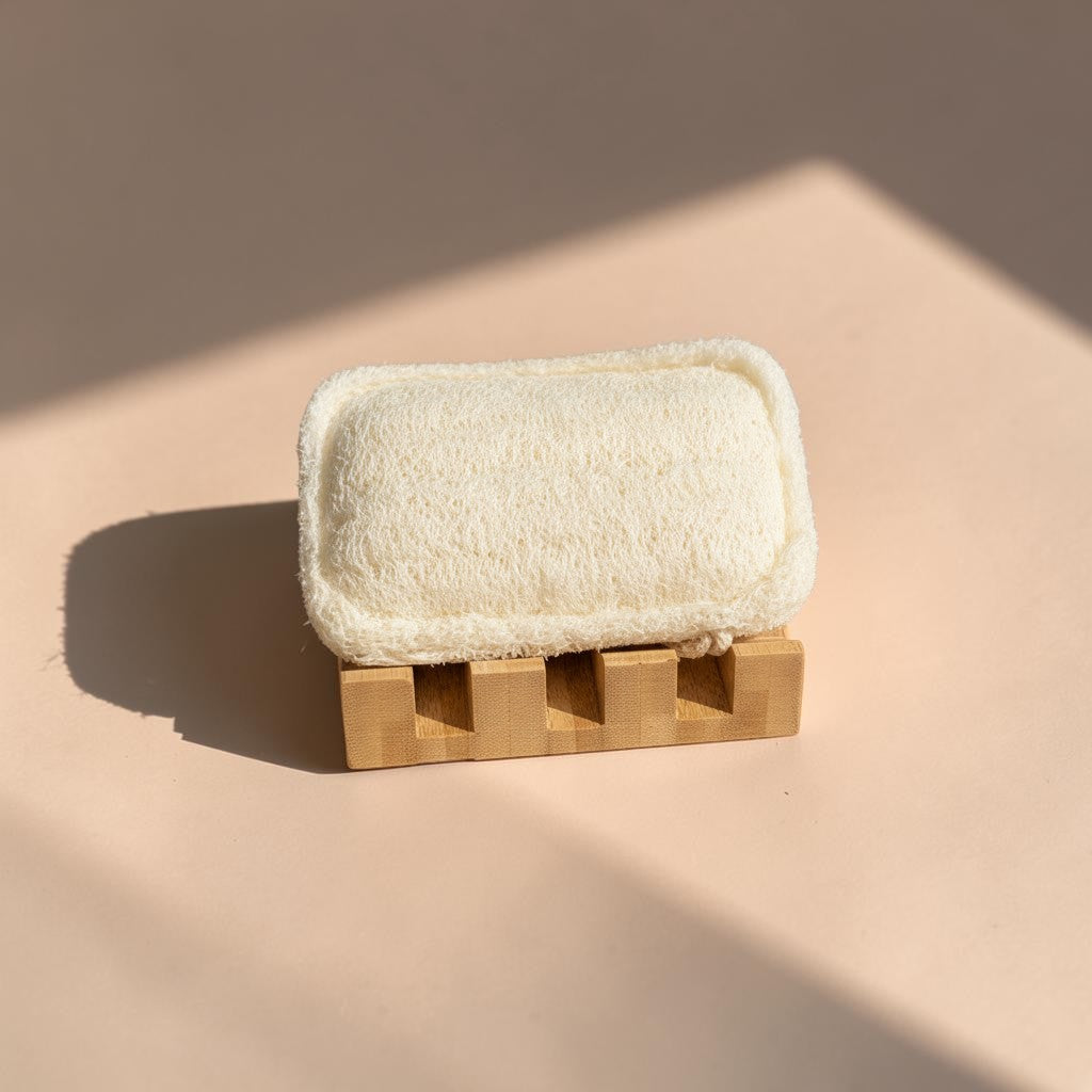 Porte-savon en bambou incliné
