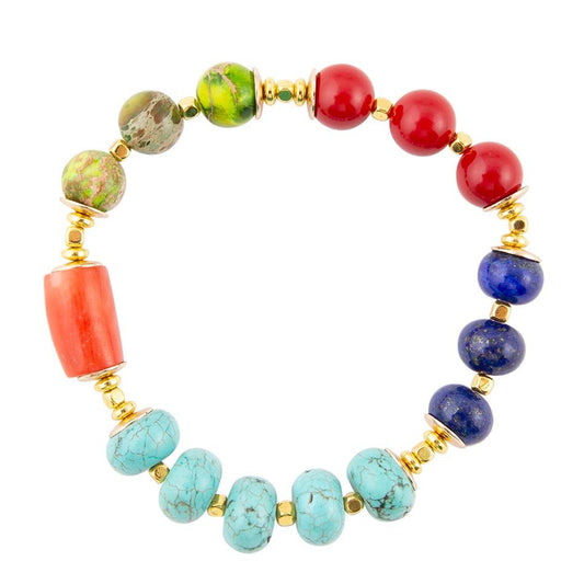 Bracelet extensible épais multicolore Zion